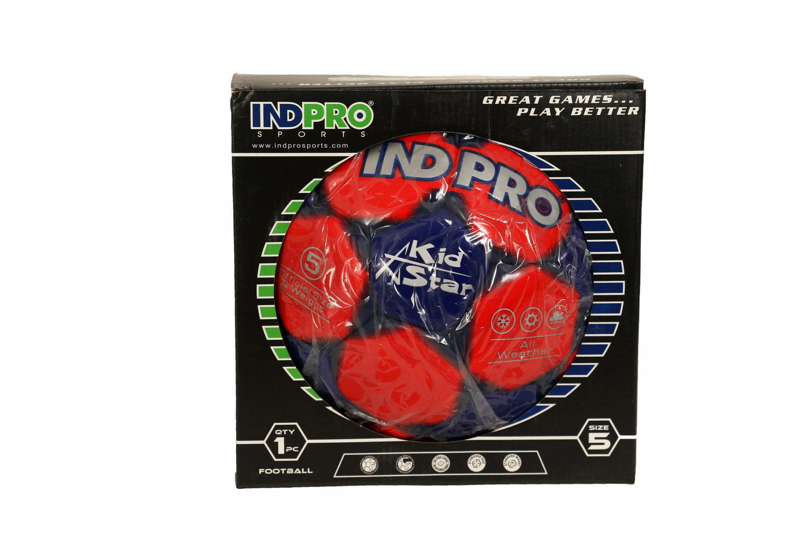 Football Indpro Kid Star - Size 5 (Red/Blue) - Image 7