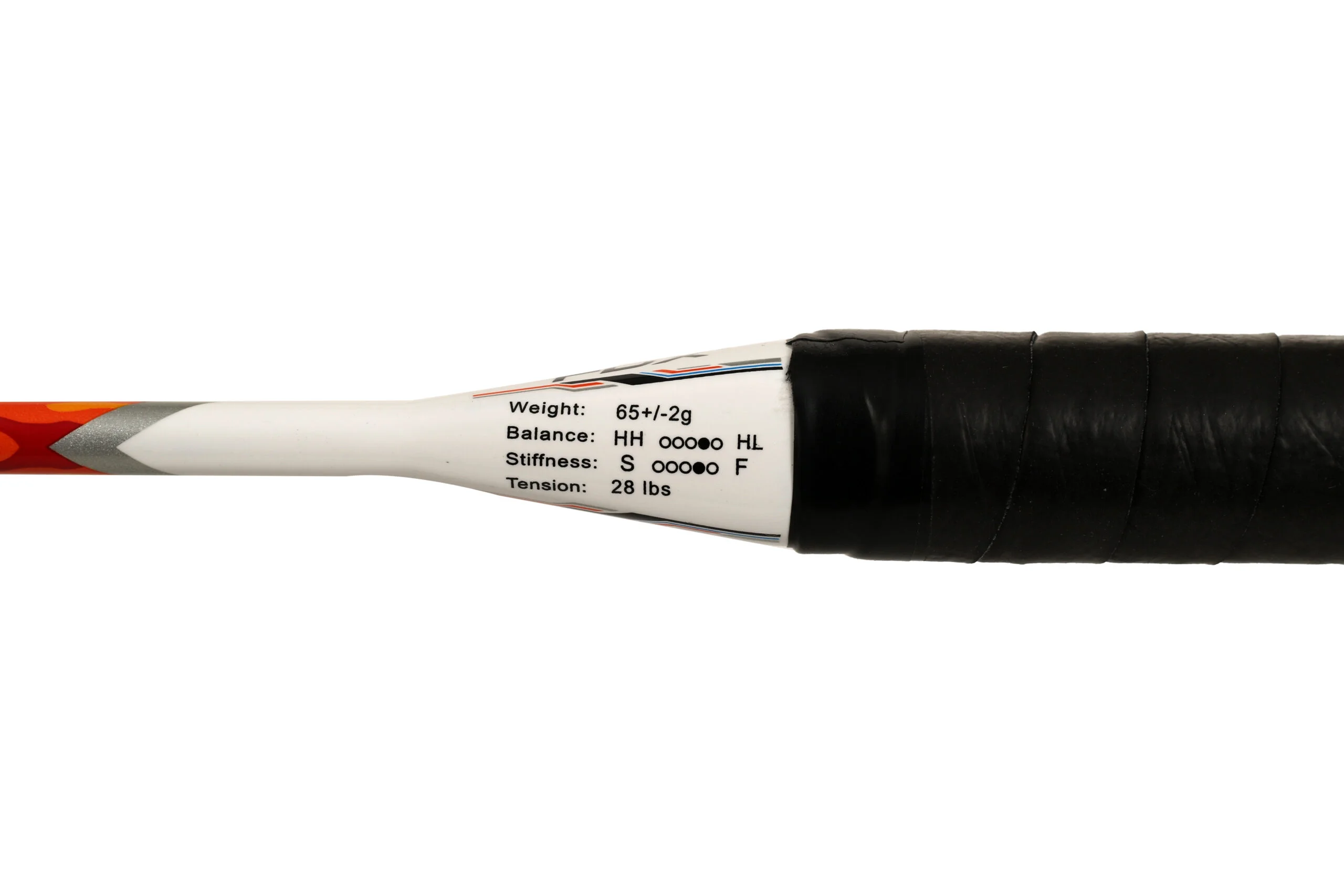 Badminton_Racket_Fox_Ignite_WhiteOrange_Funnel