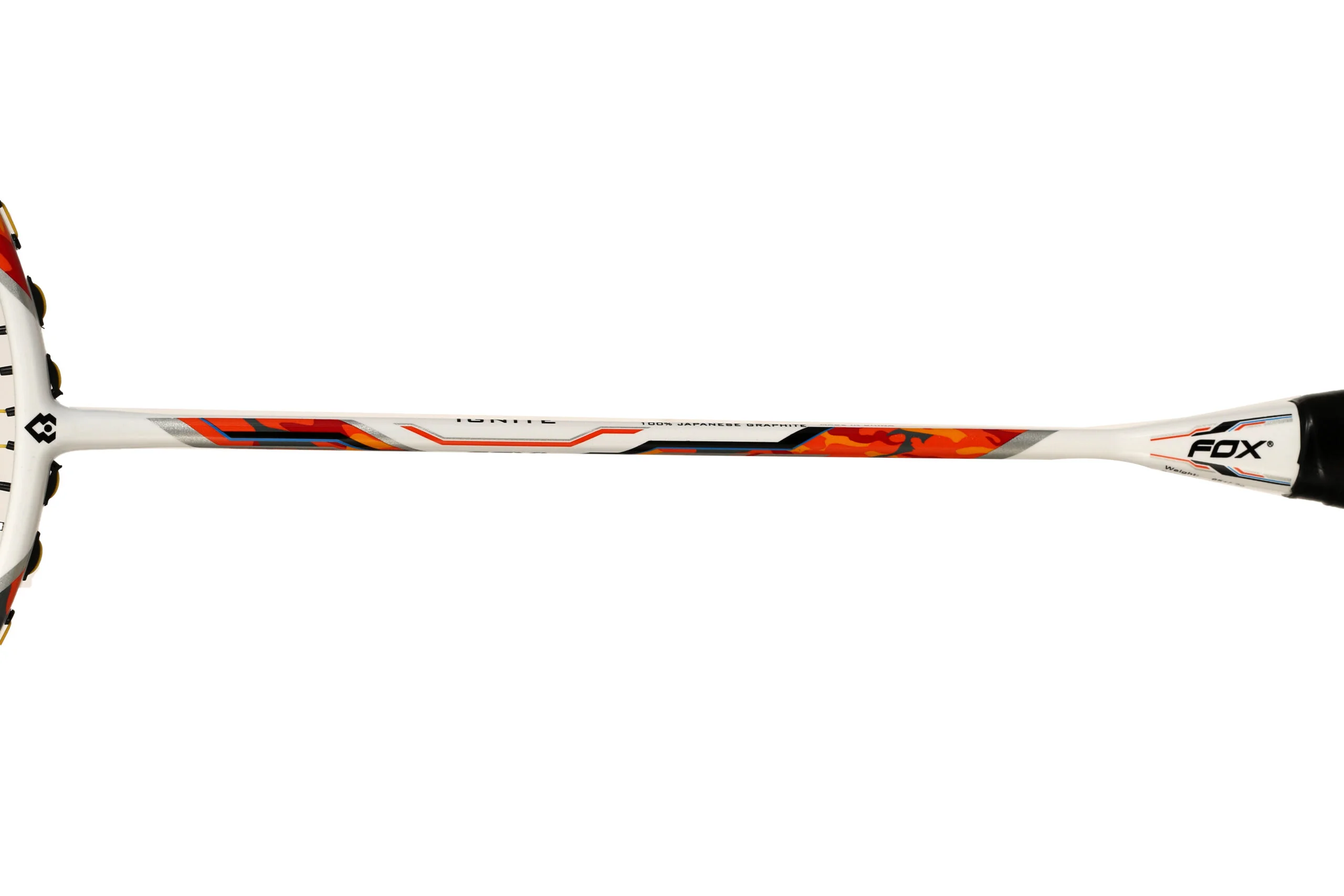 Badminton_Racket_Fox_Ignite_WhiteOrange_Shaft