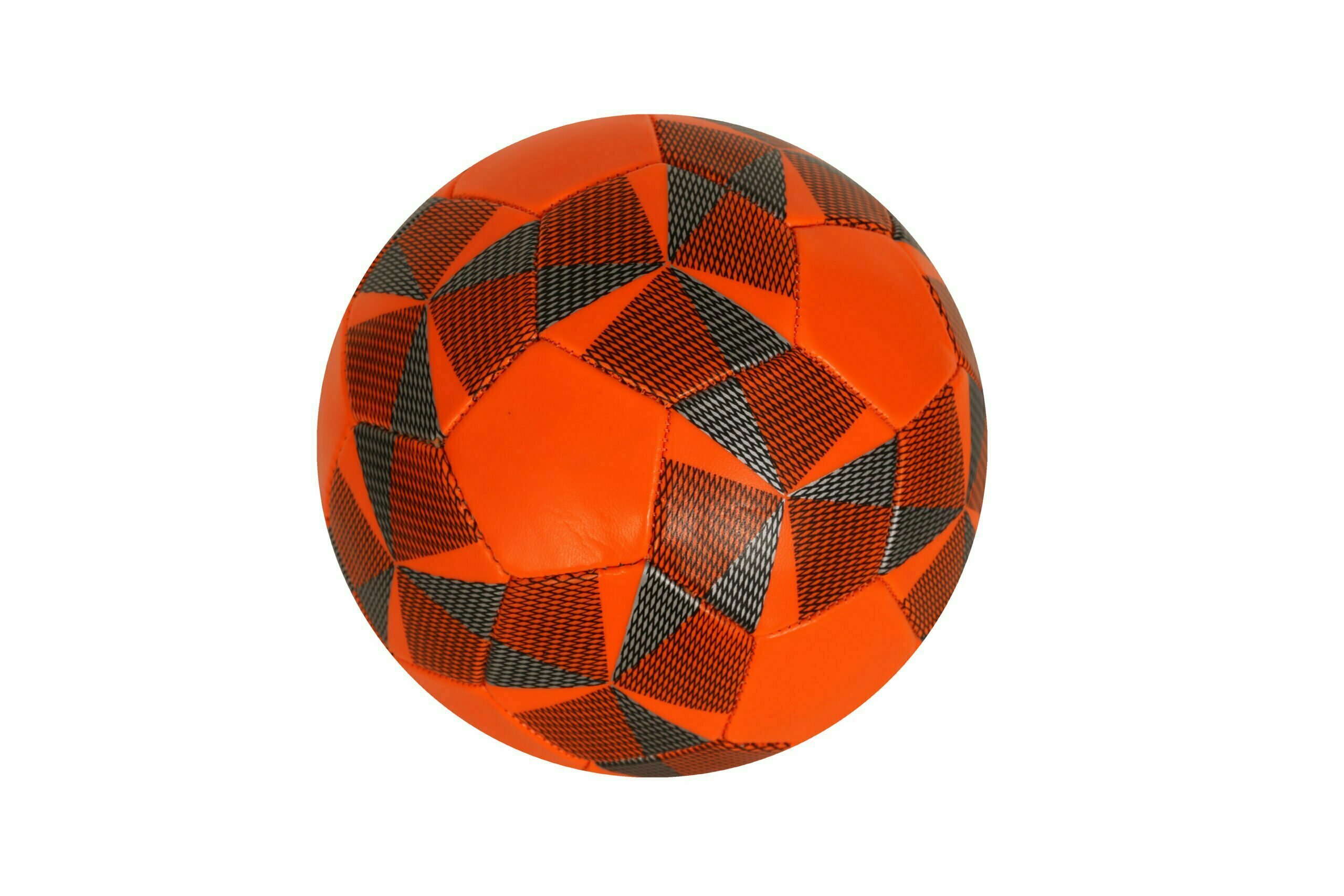 Rabro Football, Elitex PVC Football/Recreational Ball/Soccer Ball/Match Ball with Free Air Pump (Size 5, Orange with Pump)